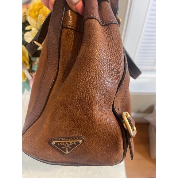 Prada Tessuto Leather Pushlock Tote bag ((pu220 - Picture 10 of 10